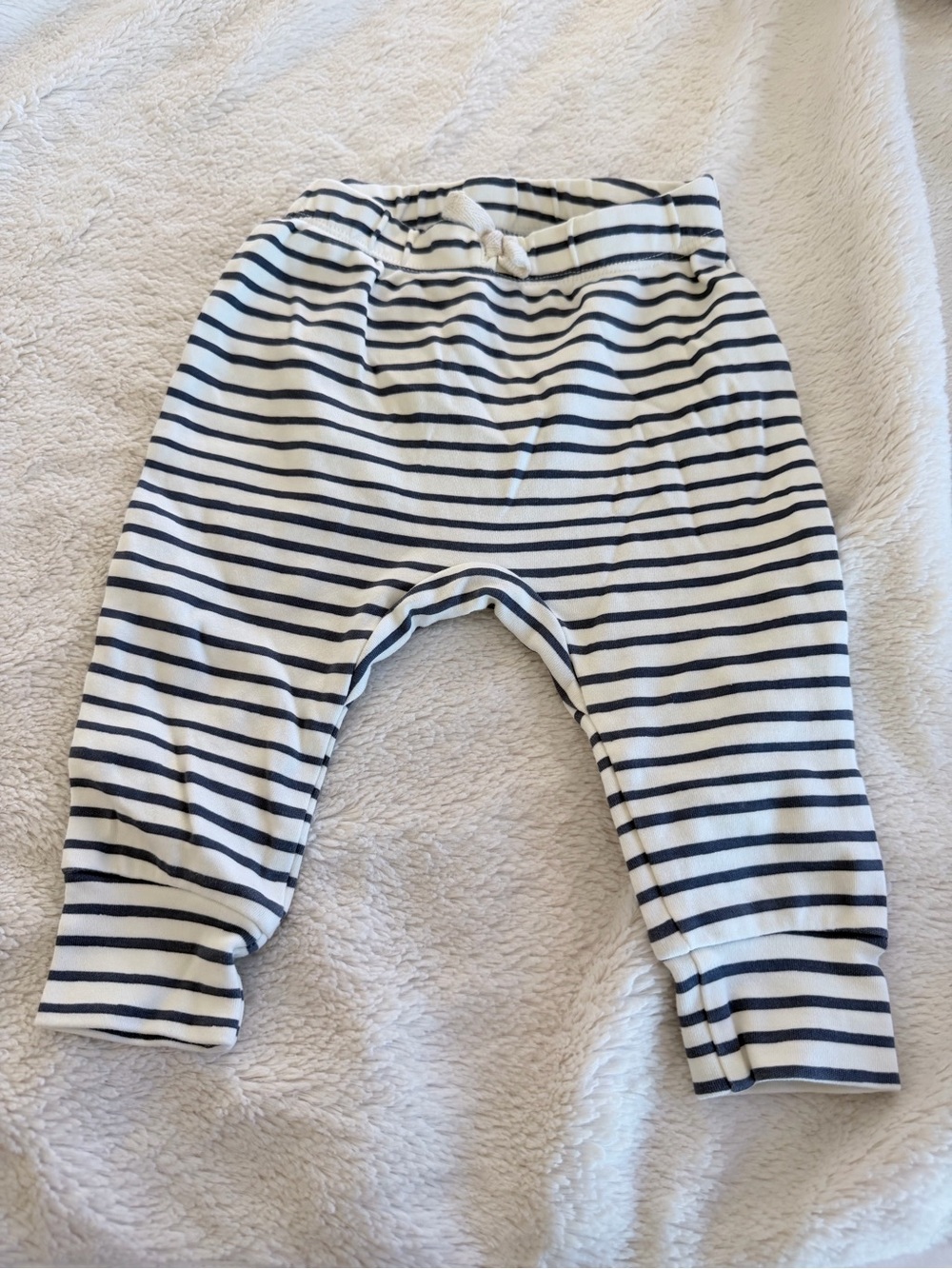 Pehr Striped Pants in Deep Sea 3-6m